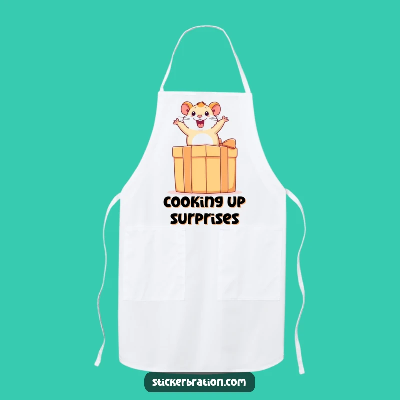 Funny Hamster Present Apron - Hilarious Kitchen Fun Gift