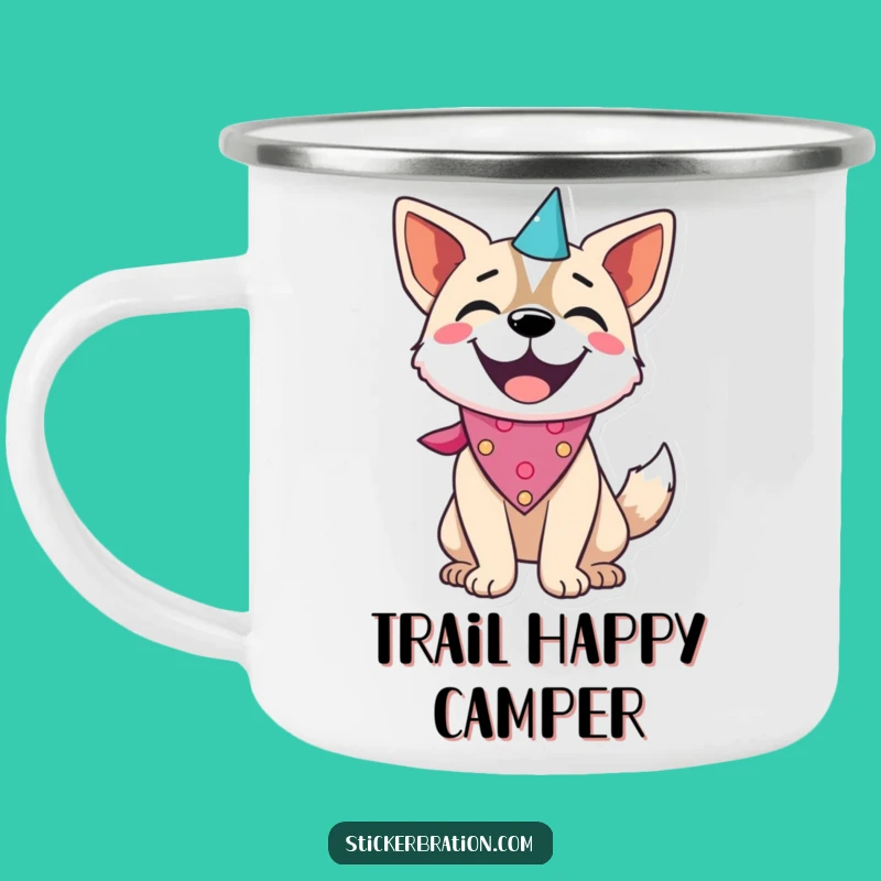 Funny Dog Party Camping Mug: Adventure & Joy, Your Perfect Camp Cup!