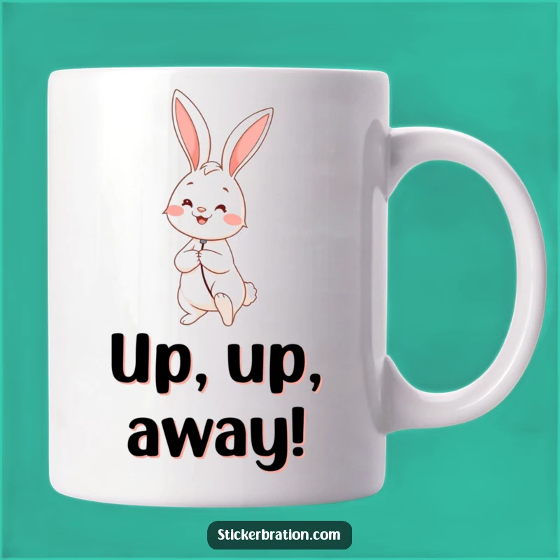 Funny Rabbit Balloon Mug: Whimsical Joy for Your Morning Sip