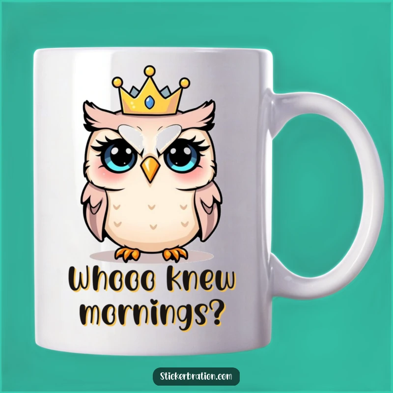 Funny Shocked Owl Party Mug: Hilarious Surprise Design for Festive Occasions