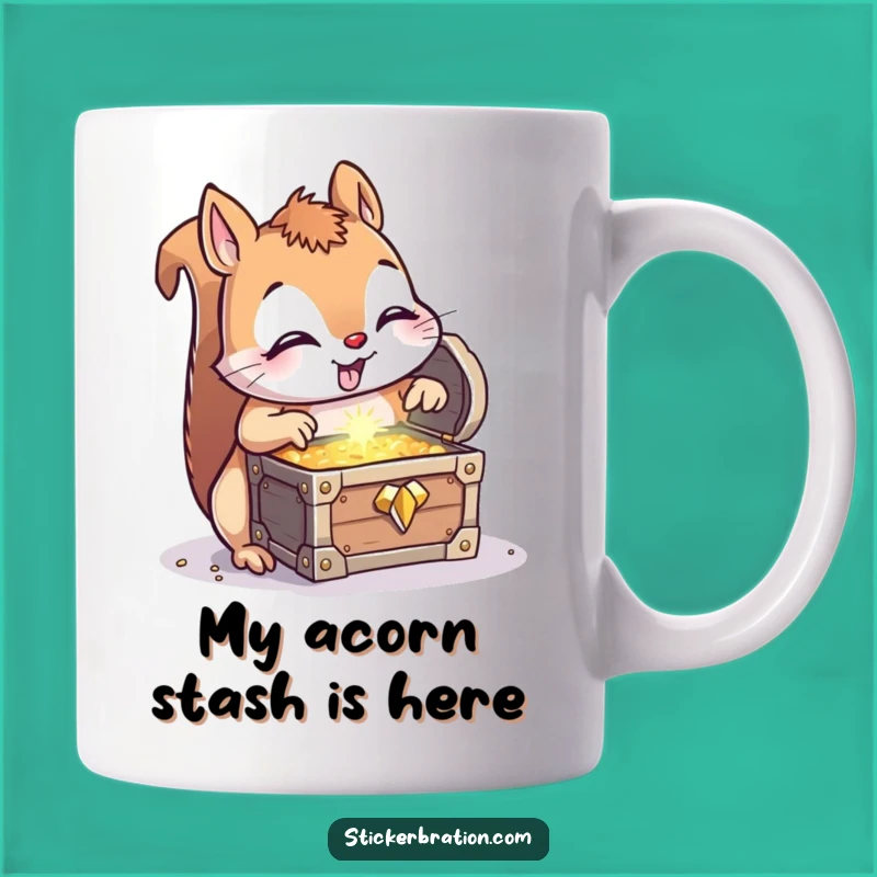 Funny Squirrels Treasure Mug - A Hilarious Discovery Gift for Nutty Friends!