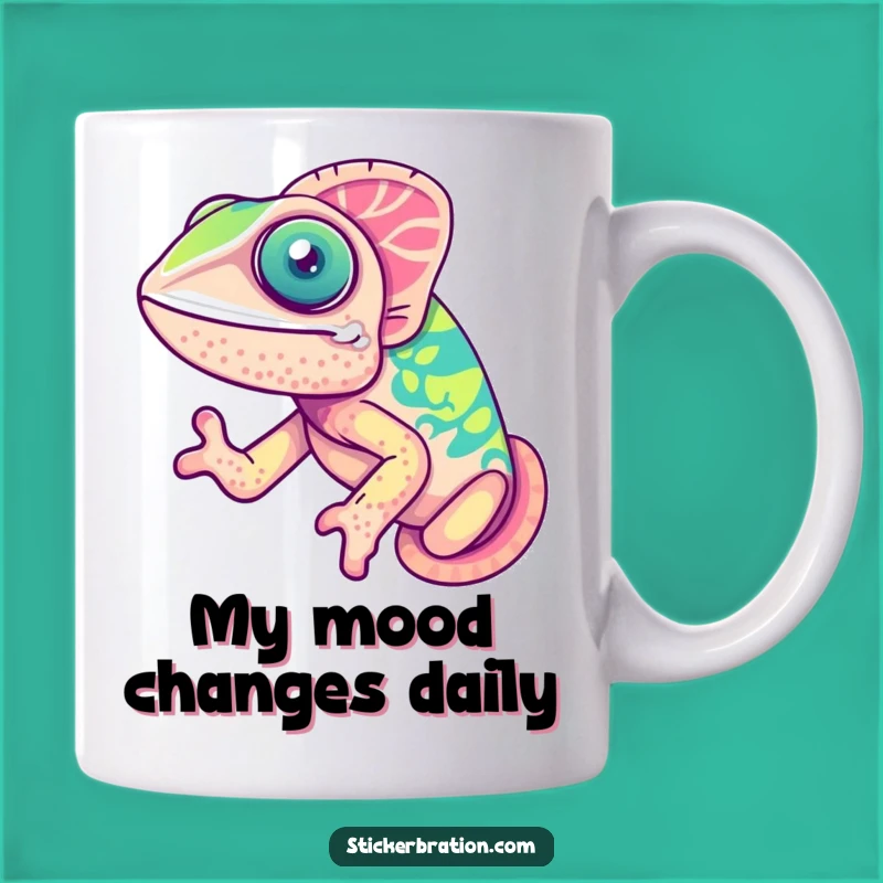 Funny Chameleon Mug: Cute Color-Changing Friend, Perfect Humorous Gift
