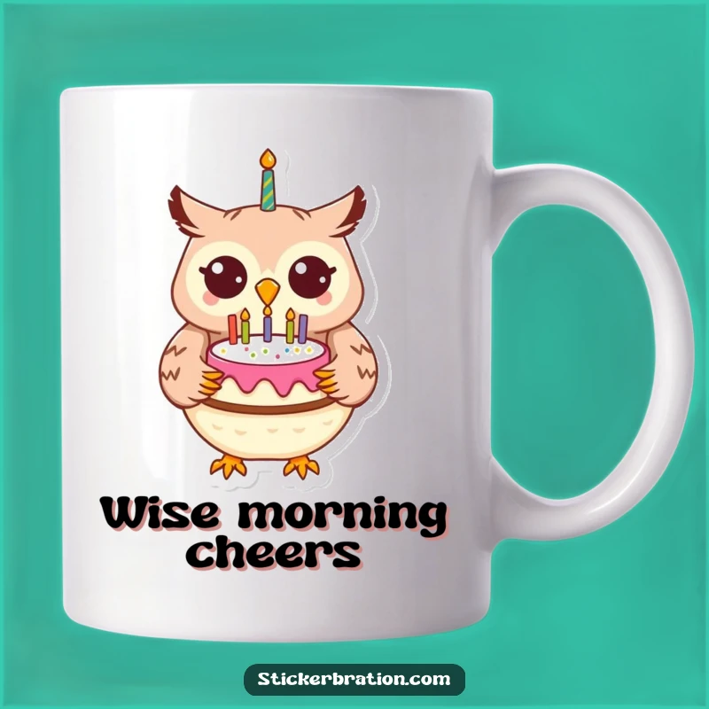 Funny Owl Birthday Mug: Celebrate with This Cheerful Character's Cake Gift