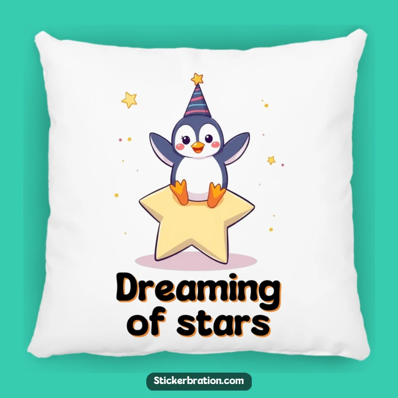 Funny Penguin Dance Pillow: Cozy Celebratory Cushion for Comfort