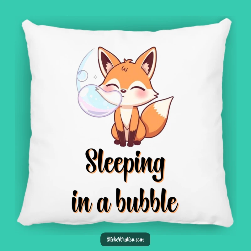 Funny Fox Bubble Pillow - Cozy & Playful Comfort Gift