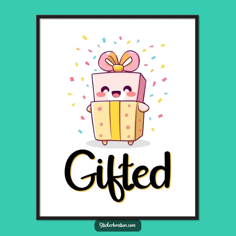 Funny Gift Box Digital Art - Instant Celebration for Your Walls