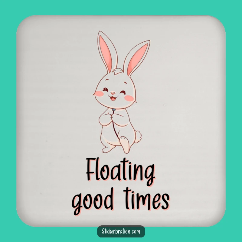 Funny Rabbit Balloon Coaster: Whimsy & Protection for Your Drinks