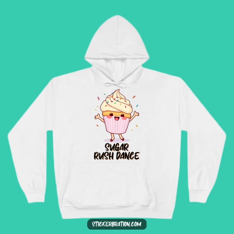 Cozy Funny Dancing Cupcake Hoodie: Stay Sweet and Warm All Day