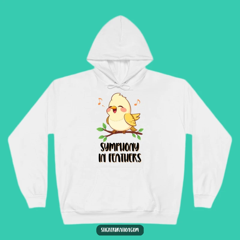 Funny Bird Song Hoodie - Cozy Comfort, Musical Vibes, Perfect Warm Gift!