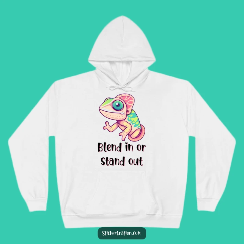 Funny Chameleon Hoodie: Cozy Joyful Color-Changer, Perfect Warm Humorous Gift