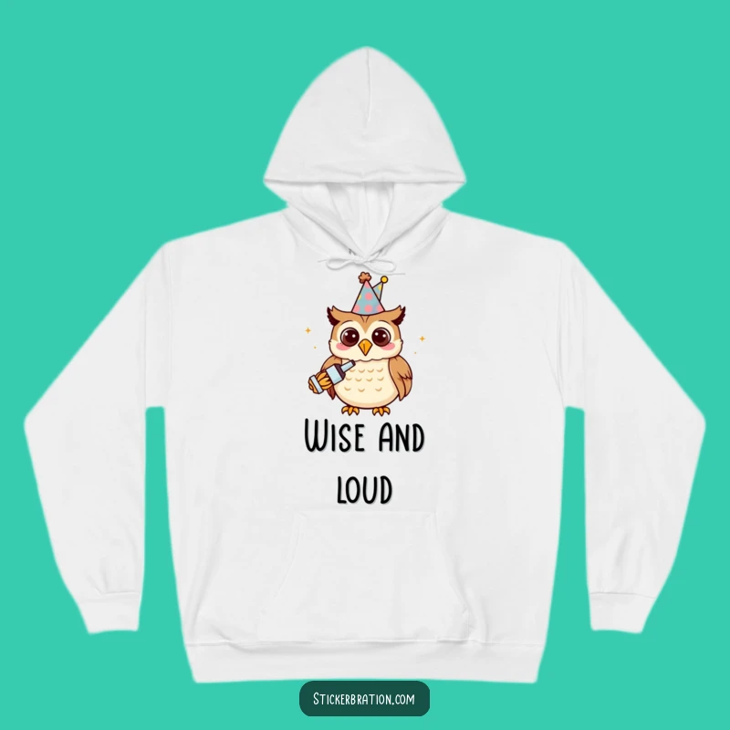 Funny Owl Party Hoodie: Cozy Celebrations, Your Go-To Fun Gear!