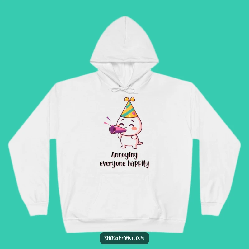 Funny Party Hat Hoodie: Cozy and Excited Gift for Celebration Lovers