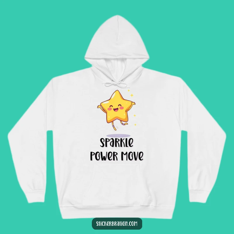 Funny Star Dance Hoodie: Cozy Sparkle Character, Great Joyful Gift