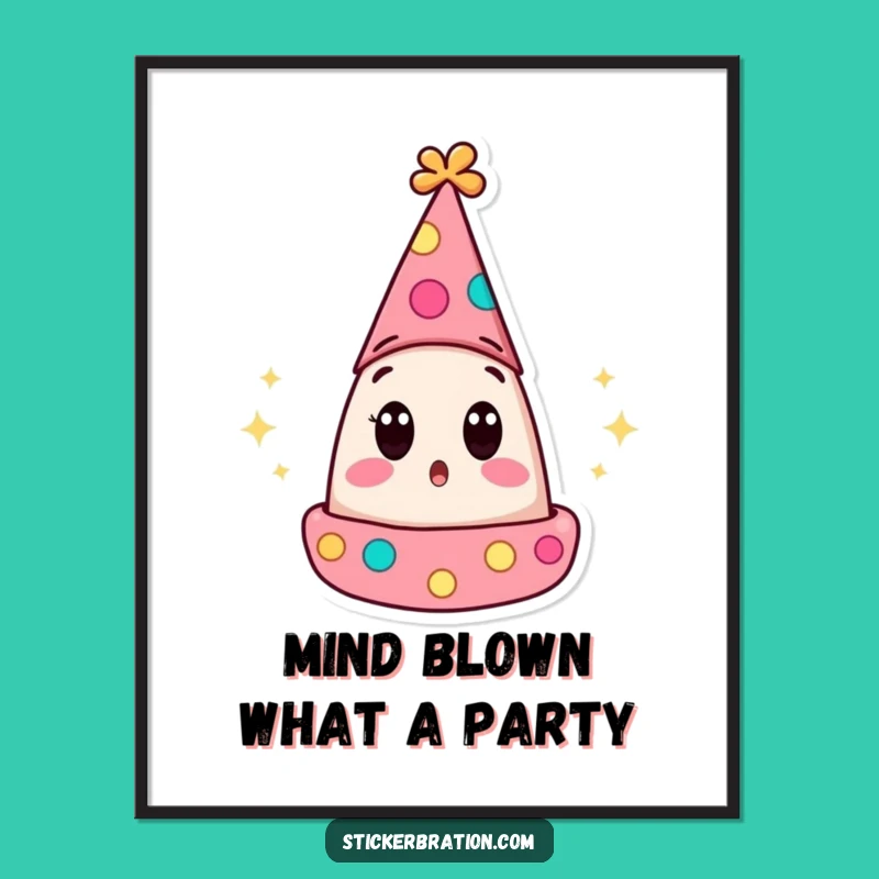 Funny Free Printable Party Hat Art - Surprising Downloadable Wall Decor Gift