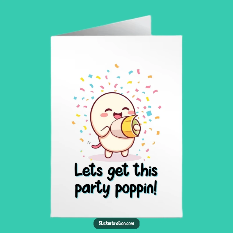 Free Printable Giggling Confetti Cannon Birthday Card - Funny Downloadable Gift