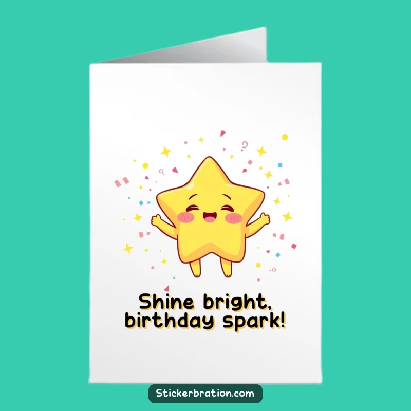 Free Printable Star Juggler Birthday Card: Funny Downloadable Gift for a Sparkling Celebration