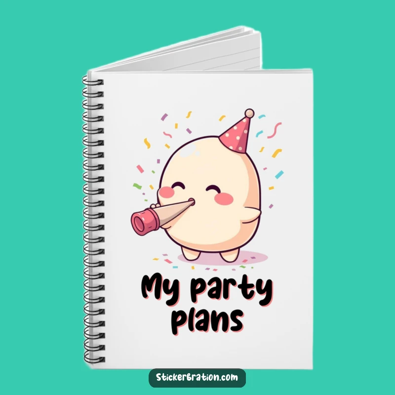 Funny Blob Party Horn Notebook: Jot Down Ideas with This Hilarious Stationery