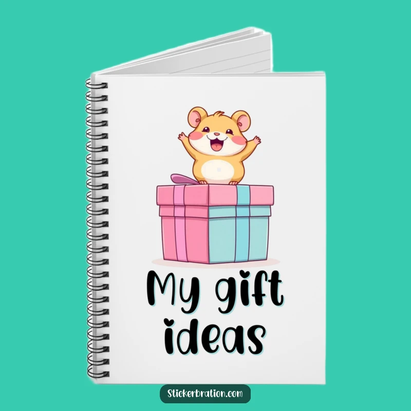 Funny Hamster Notebook: Journal Gift for Excited Rodent Lovers Jotting Presents!