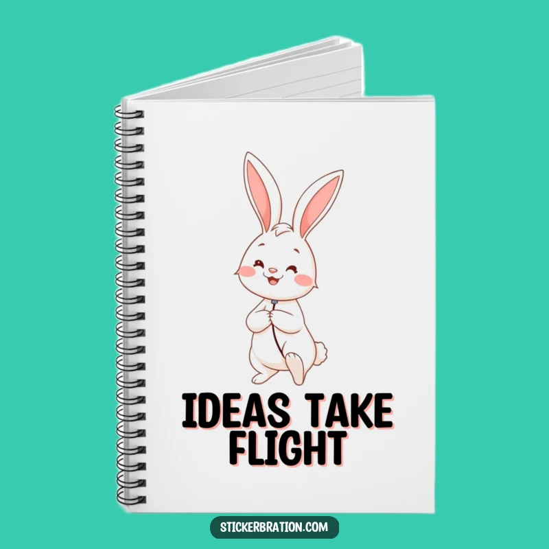 Funny Rabbit Balloon Notebook: Jot Down Dreams & Whimsy
