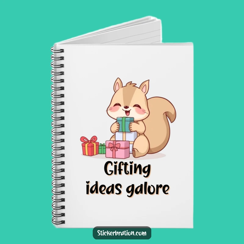 Funny Squirrel Notebook: Giggling Gift Ideas, Journal for Joyful Lists