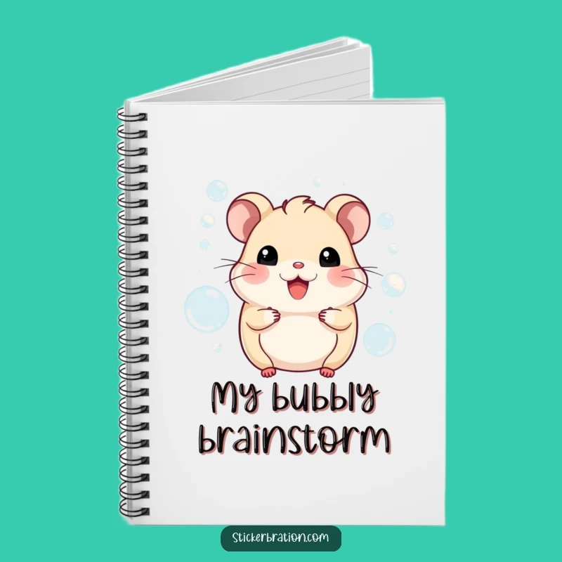 Funny Hamster Bubbles Notebook: Jot Down Ideas with This Joyful Character Design