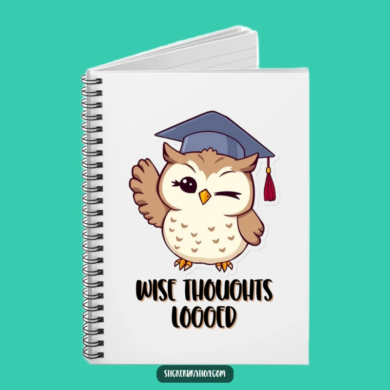 Funny Graduation Owl Notebook: Jot Down Your Wise Ideas
