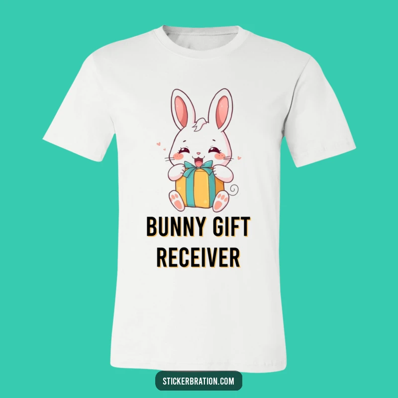 Funny Bunny Gift T-Shirt: Excited Character, Great Surprise Gift!