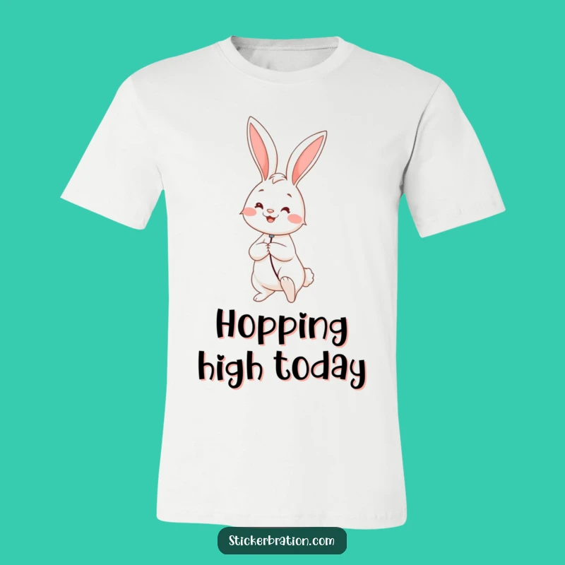 Funny Rabbit Balloon T-Shirt: Wear Your Joyful Adventure!